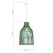 Светильник подвесной ST-Luce Белый/Зеленый E27 1*40W SL1513.503.01 - фото