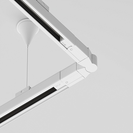 Коннектор поворотный шарнирный Trinity белый - фото