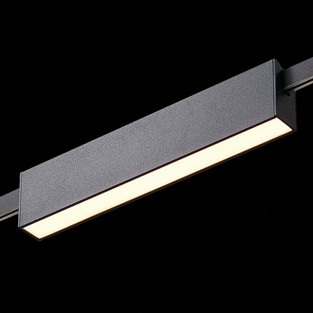 Магнитный трековый светильник FARM Черный LED 1*12W 3000K 576Lm Ra90 120 IP20 L232xW24x ST817.406.12 - фото
