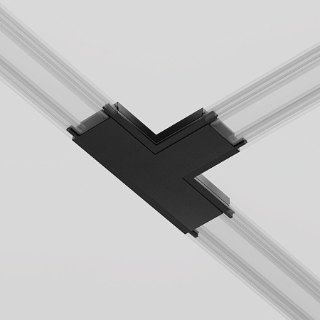 Коннектор питания T-образный Radity черный - фото