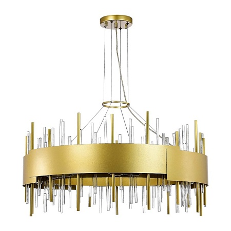 Люстра подвесная ST-Luce Матовое золото/Матовое золото,Прозрачный E14 16*40W SL1633.203.16 - фото