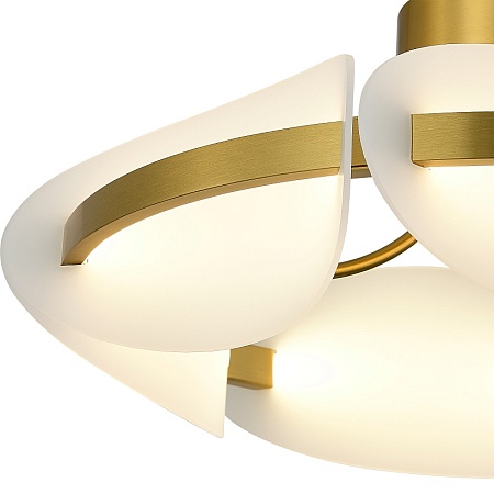 Светильник потолочный ST-Luce латунь/белый LED 1*45W 3000K SL1304.302.45 - фото