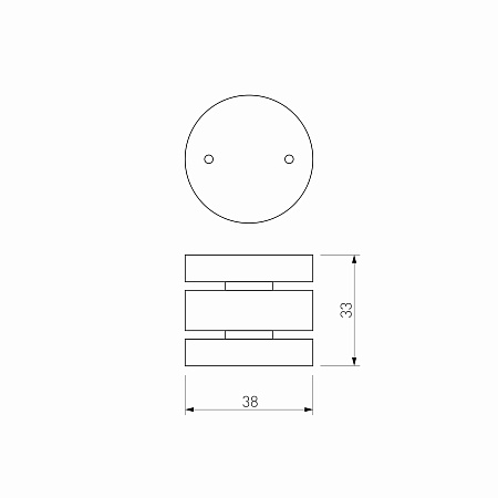 Slim Magnetic Коннектор круглый шарнирный для накладного шинопровода (чёрный) 85010/00 85010/00 Elektrostandard - фото