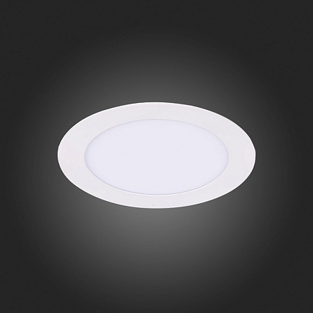 Св-к встр. Белый LED 1*8W 4000K 640Lm Ra80 110° IP20 D120xH30 220-240V ST210.548.08 - фото