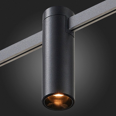 Магнитный трековый светильник FARM Черный LED 1*5W 3000K 227Lm Ra90 60 IP20 D35xH112 24 ST810.406.05 - фото