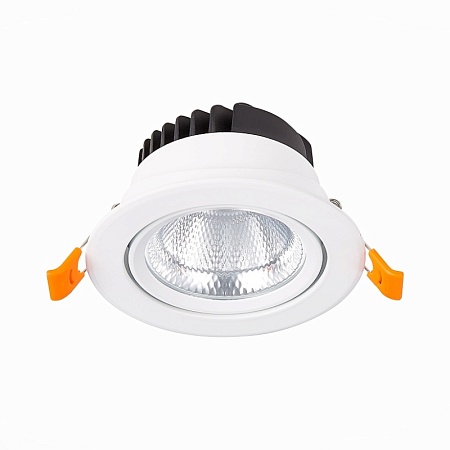 Св-к встр. Белый LED 1*10W 3000K 750Lm Ra80 36° IP20 D109xH65 220-240V ST211.538.10.36 - фото