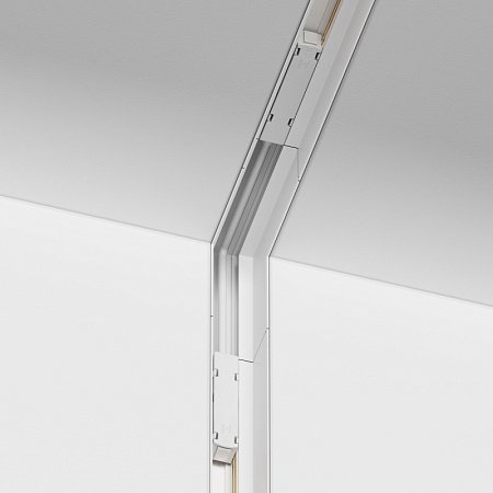 Коннектор угловой внутренний Gravity встраиваемый белый - фото