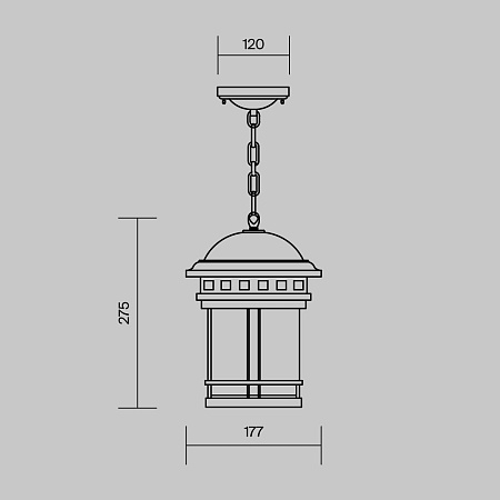 Подвесной светильник Outdoor Salamanca O031PL-01BR - фото