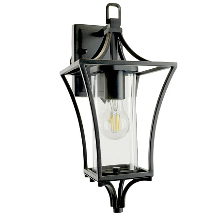 Светильник садово-парковый Feron PL731 на стену вниз  60W E27 230V, черный - фото