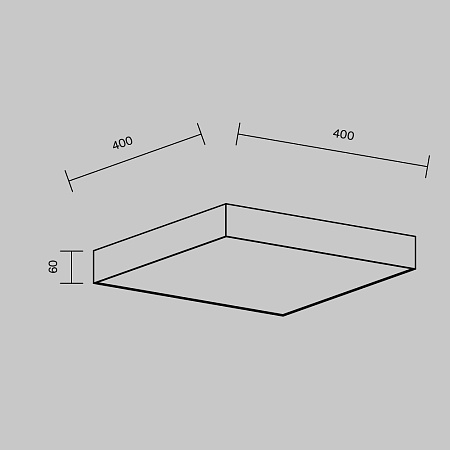 Потолочный светильник Technical Zon C032CL-45W4K-SQ-B - фото