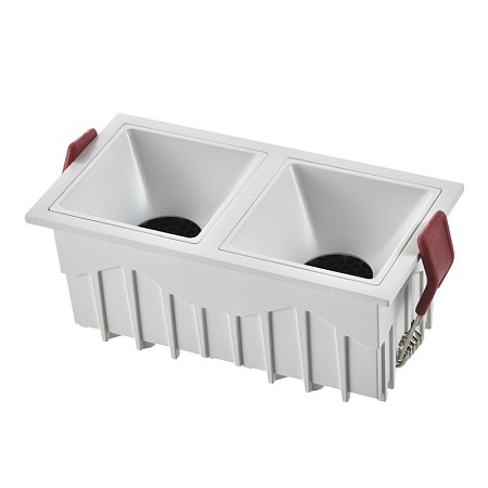 Св-к встр. Белый LED 2*10W 60° IP20 L65xW126xH52 85-265V В комплекте ST757.548.20 - фото