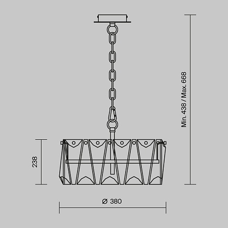 Подвесной светильник Maytoni Puntes MOD043PL-04CH - фото