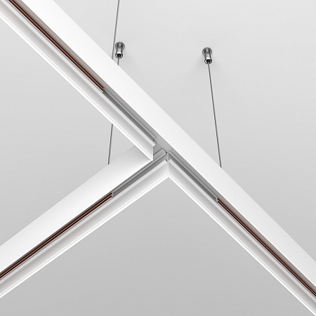 Коннектор Т-образный Exility накладной белый - фото