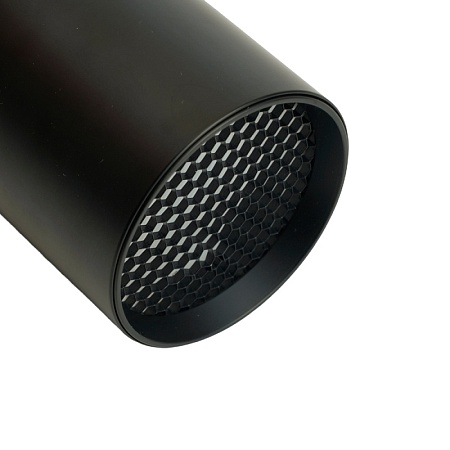 Светильник Feron AL198 трековый однофазный на шинопровод под лампу GU10, черный с антибликовой сеточкой - фото