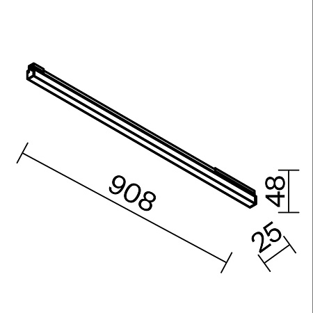 Уличный трековый светильник Outdoor O-TR02-1-S-30WB3K - фото
