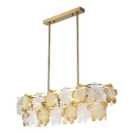 Светильник подвесной ST-Luce золотистый/Прозрачный, январный E14 8*60W SL6240.203.08 - фото