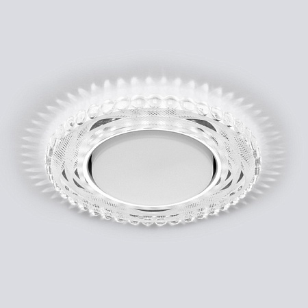 Встраиваемый точечный светильник с LED подсветкой 3036 GX53 - фото