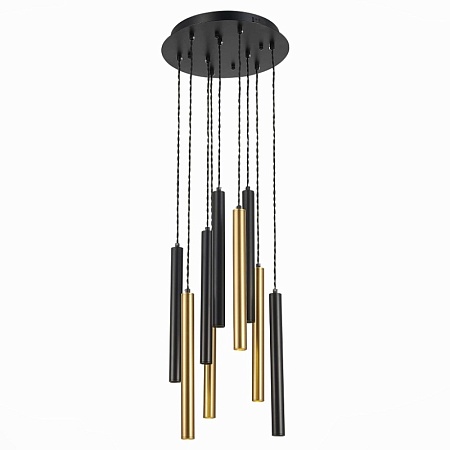 Светильник подвесной Черный LED 1*27W 4000K 2 295Lm Ra IP20 D350xH1 500 180-240V ST153.443.27 - фото