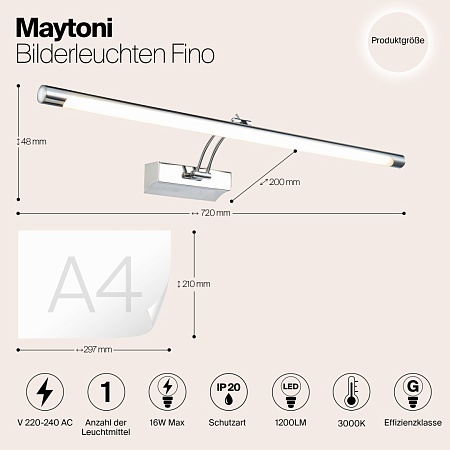 Подсветка Maytoni Fino MIR003WL-L16CH - фото