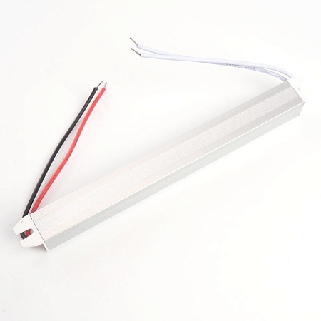 Трансформатор электронный для светодиодной ленты 18W 12V ( ультратонкий драйвер), LB001 FERON - фото