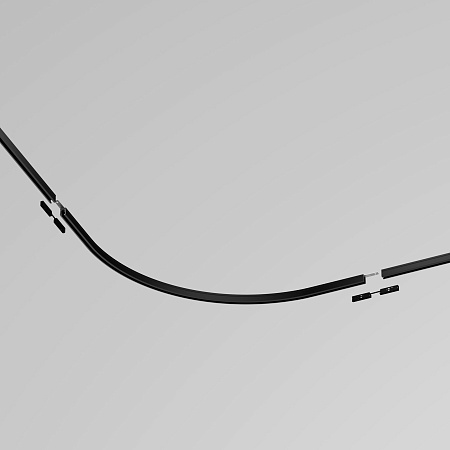 Коннектор радиусный R600 накладной Levity черный - фото