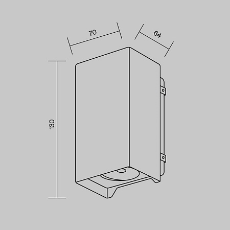 Настенный светильник (бра) Outdoor Shell O570WL-L10B3K - фото