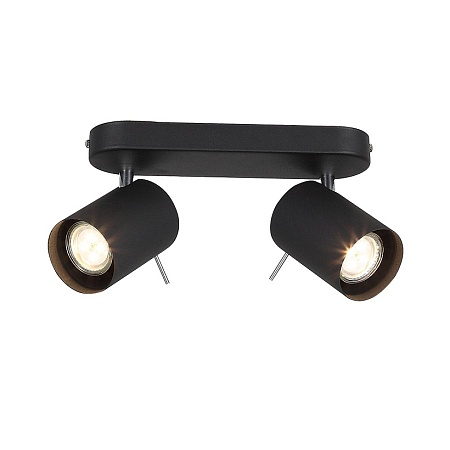 Спот ST-Luce Черный, Хром/Черный GU10 LED 2*3W SL597.401.02 - фото