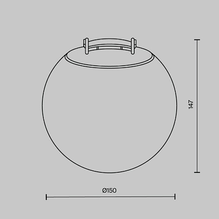 Подвесной светильник Technical Luna TR125B-10W3K-B - фото