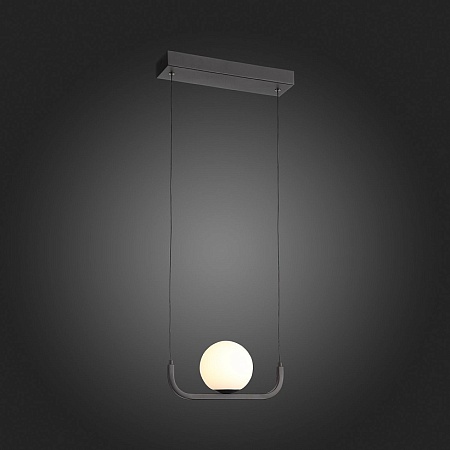 Светильник подвесной ST-Luce Черный/Белый LED 1*8W 3200K SL1581.403.01 - фото