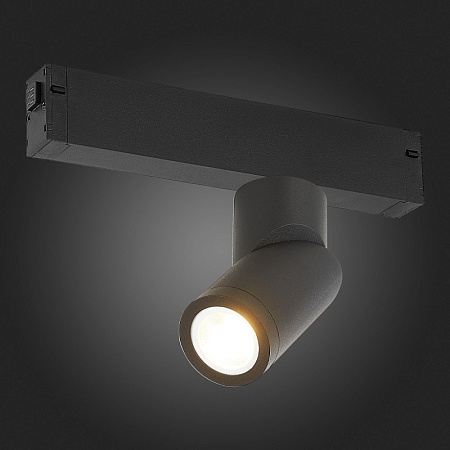 Св-к трек. Черный GU10 1*50W IP20 D60xH190 180-240V Без ламп ST506.402.01 - фото