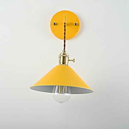Бра С Подвесным Плафоном Braid Wall Yellow Imperiumloft 181879-26 - фото