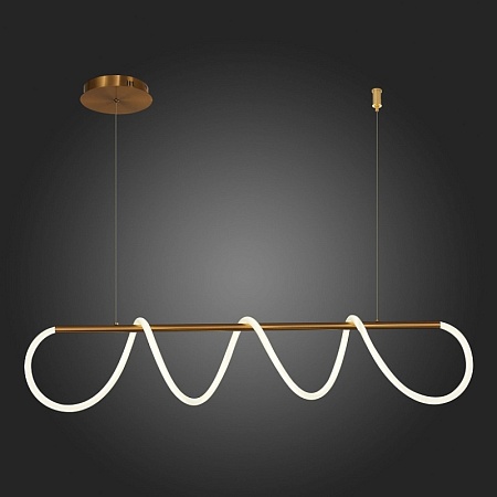 Светильник подвесной ST-Luce Латунь/Белый LED 1*45W 4000K SL6102.303.45 - фото