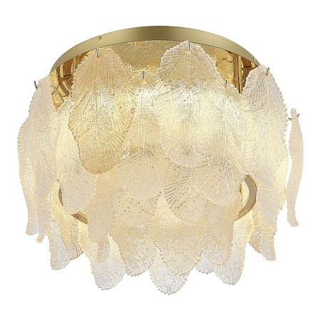 Светильник потолочный ST-Luce золото/прозрачный, янтарный LED 1*20W 3000K SL6135.202.01 - фото