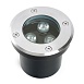 Светодиодный светильник тротуарный (грунтовый) Feron SP2801, 3W, AC/DC12-24V, низковольтный, 3000К, черный, D100*H80mm, вн.диаметр:70m - фото