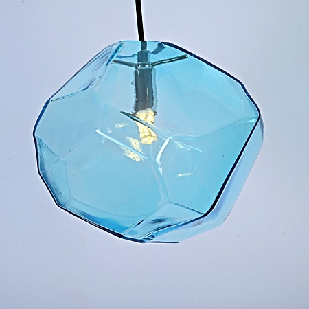 Подвесной Светильник Color Ice Cube Pendant Jevio 1 Голубой Imperiumloft 140781-26 - фото