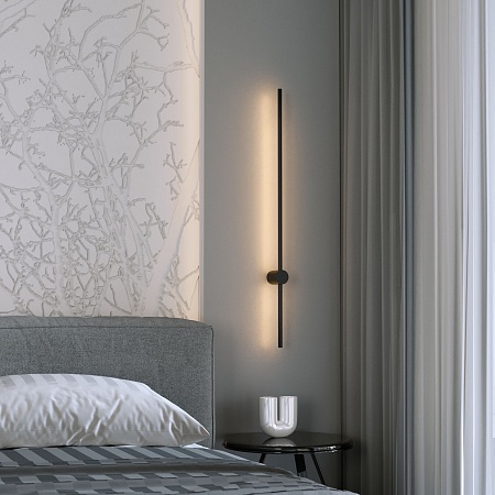 Настенный светодиодный светильник MRL LED 1121 черный Elektrostandard - фото