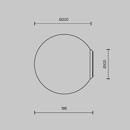 Настенный светильник (бра) Maytoni Basic form MOD321WL-01W3 - фото