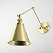 Бра Gloce Cone Shade Loft Industrial Metal Tall Gold Imperiumloft 74698-22 - фото