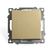 Переключатель 1-клавишный (механизм), STEKKER, GLS10-7105-08, 250В, 10А, серия Катрин, золото - фото