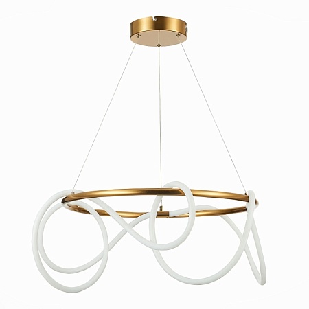 Светильник подвесной ST-Luce Латунь/Белый LED 1*35W 4000K SL6102.303.55 - фото