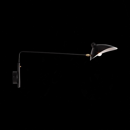 Бра ST-Luce Черный/Черный, Белый E27 1*60W SL305.401.01 - фото