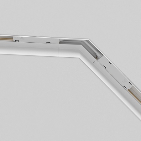 Угол-соединитель 135° Gravity встраиваемый белый - фото