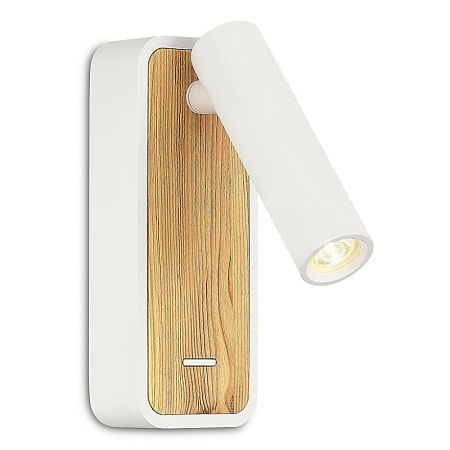 Светильник настенный ST-Luce Белый, Светлое дерево/Белый LED 1*3W 3000K ST160.531.03 - фото