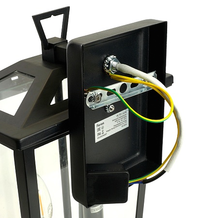 Светильник садово-парковый Feron PL751 на стену вниз  60W E14 230V, черный - фото