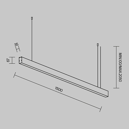 Линейный светильник Technical LL312038 - фото