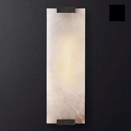 Бра Marble Rectangle Wall Lamp Black Imperiumloft 155096-22 - фото