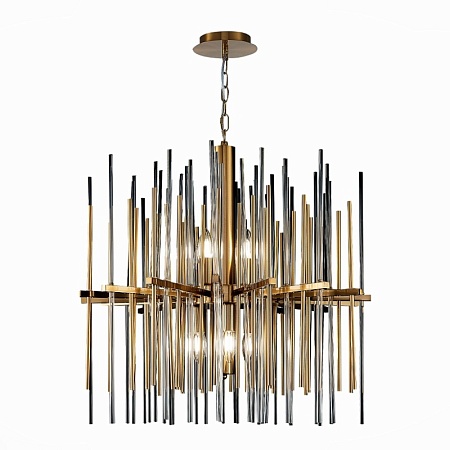 Люстра подвесная ST-Luce Латунь/Прозрачный, Латунь E14 8*40W SL1628.303.08 - фото