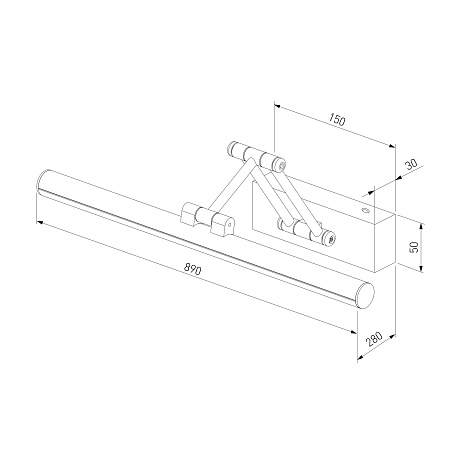 Светильник настенный светодиодный Monza белый 40156/LED Elektrostandard - фото