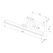 Светильник настенный светодиодный Monza белый 40156/LED Elektrostandard - фото