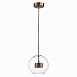 Светильник подвесной ST-Luce Латунь/Прозрачный LED 1*14W 3000K SL1133.233.01 - фото